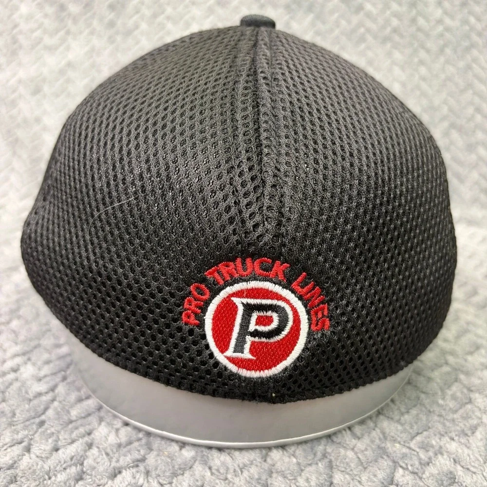 Ivory Headwear Pro Truck Lines Black Mesh Trucker Hat Style 1200 Cap